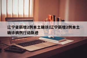 辽宁省新增2例本土确诊/辽宁新增2例本土确诊病例行动轨迹