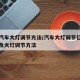 图解汽车大灯调节方法/汽车大灯调节位置图解以及大灯调节方法