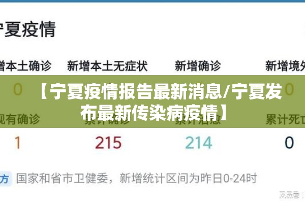 【宁夏疫情报告最新消息/宁夏发布最新传染病疫情】