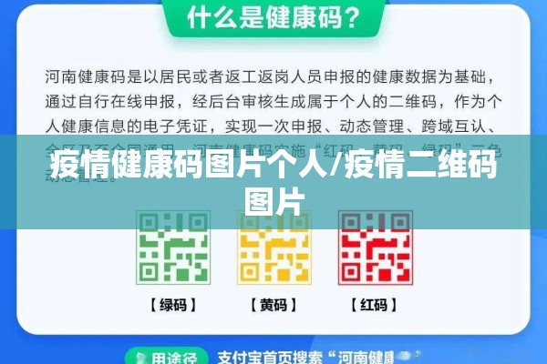 疫情健康码图片个人/疫情二维码图片