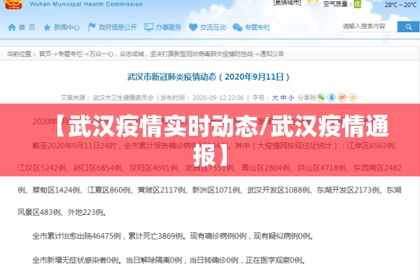 【武汉疫情实时动态/武汉疫情通报】