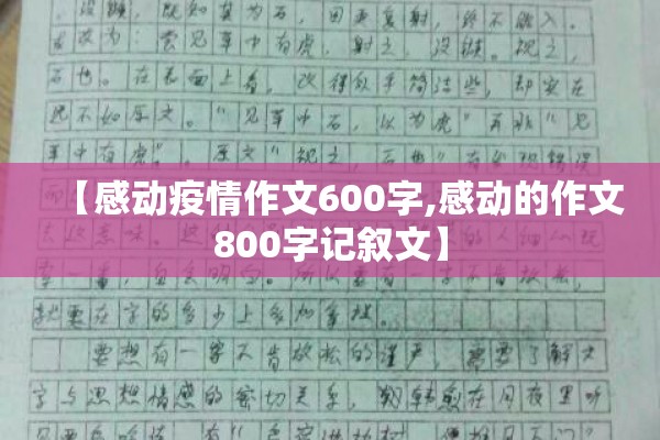【感动疫情作文600字,感动的作文800字记叙文】 【感动疫情作文600字,感动的作文800字记叙文】