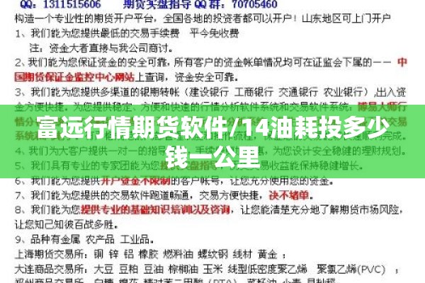富远行情期货软件/14油耗投多少钱一公里