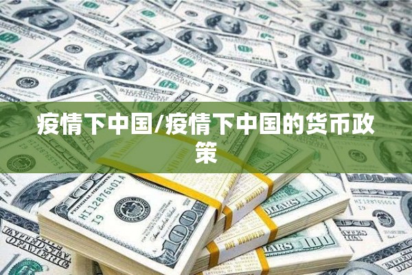 疫情下中国/疫情下中国的货币政策