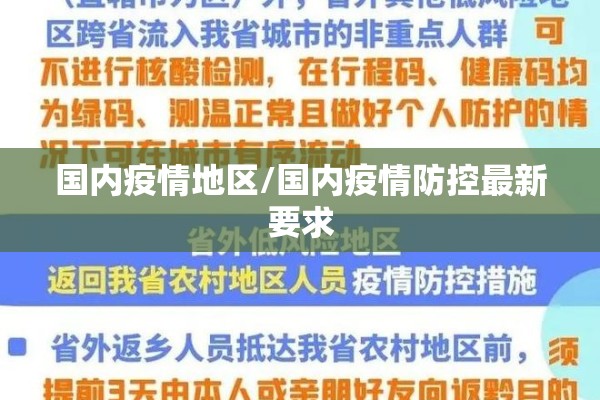 国内疫情地区/国内疫情防控最新要求