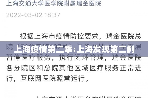 上海疫情第二季:上海发现第二例