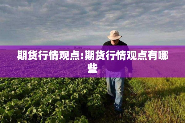 期货行情观点:期货行情观点有哪些