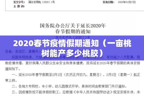 2020春节疫情假期通知（一亩桃树能产多少桃胶）