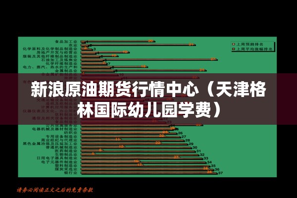 新浪原油期货行情中心(天津格林国际幼儿园学费) 新浪原油期货行情中心(天津格林国际幼儿园学费)