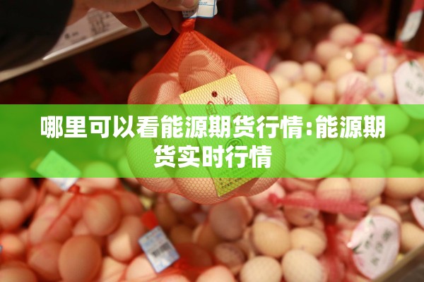 哪里可以看能源期货行情:能源期货实时行情