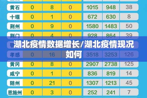 湖北疫情数据增长/湖北疫情现况如何