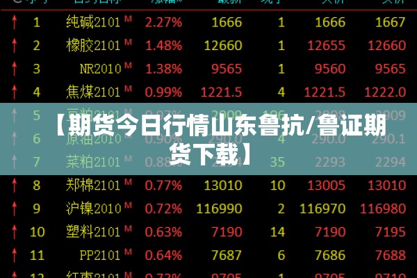 【期货今日行情山东鲁抗/鲁证期货下载】