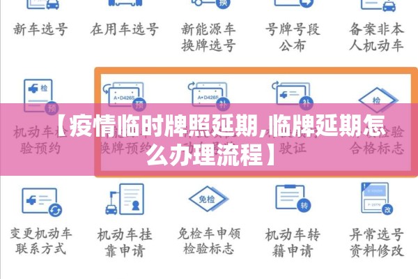 【疫情临时牌照延期,临牌延期怎么办理流程】