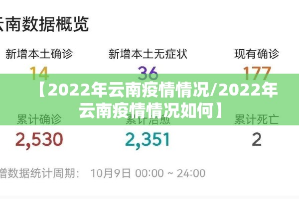【2022年云南疫情情况/2022年云南疫情情况如何】