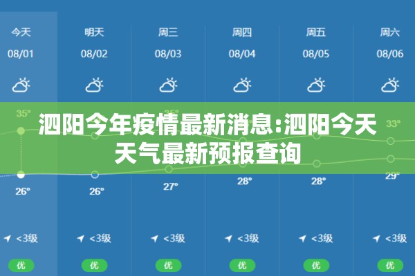 泗阳今年疫情最新消息:泗阳今天天气最新预报查询