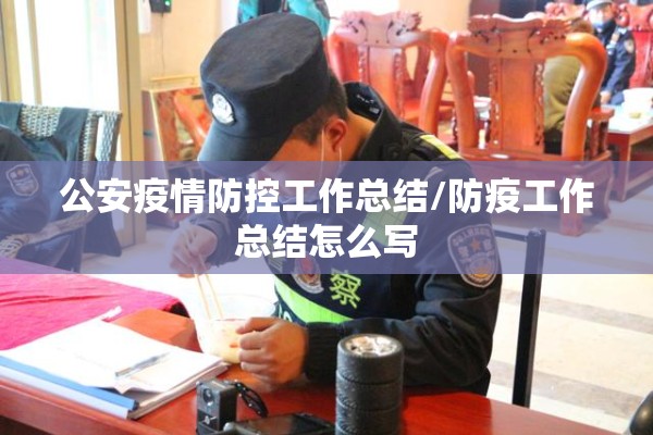 公安疫情防控工作总结/防疫工作总结怎么写
