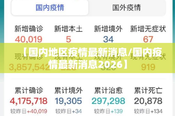 【国内地区疫情最新消息/国内疫情最新消息2026】