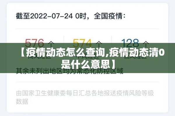 【疫情动态怎么查询,疫情动态清0是什么意思】