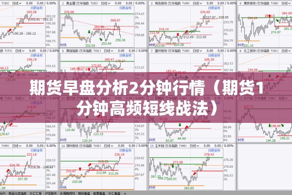 期货早盘分析2分钟行情（期货1分钟高频短线战法）