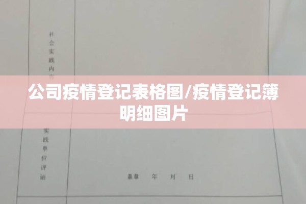 公司疫情登记表格图/疫情登记簿明细图片