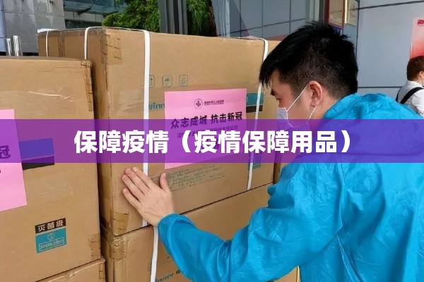 保障疫情（疫情保障用品）