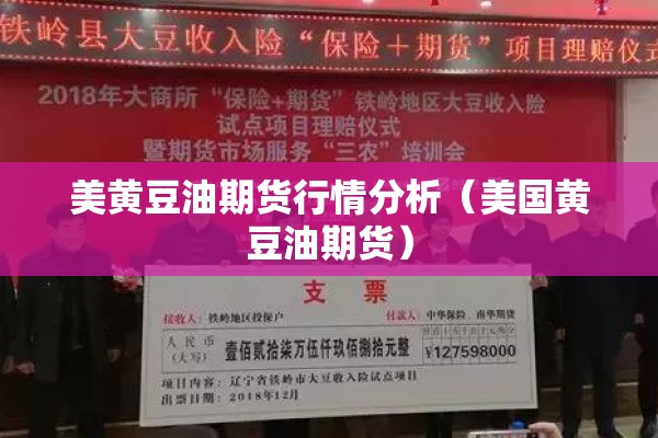 美黄豆油期货行情分析(美国黄豆油期货) 美黄豆油期货行情分析(美国黄豆油期货)