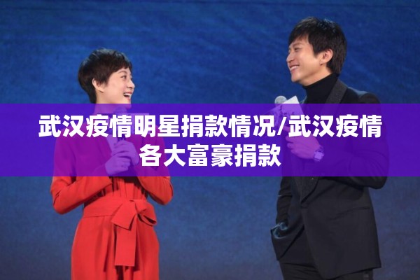 武汉疫情明星捐款情况/武汉疫情各大富豪捐款