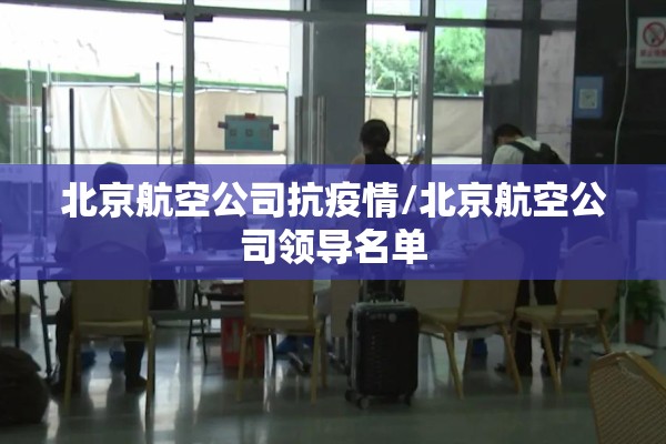 北京航空公司抗疫情/北京航空公司领导名单