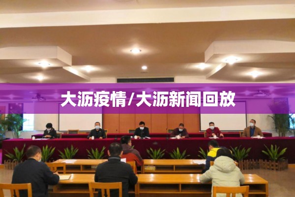 大沥疫情/大沥新闻回放