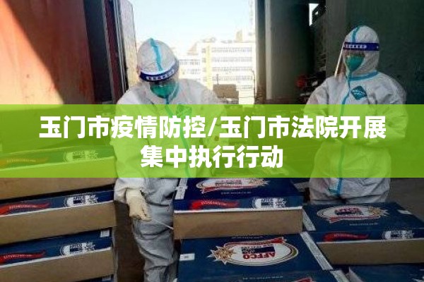 玉门市疫情防控/玉门市法院开展集中执行行动