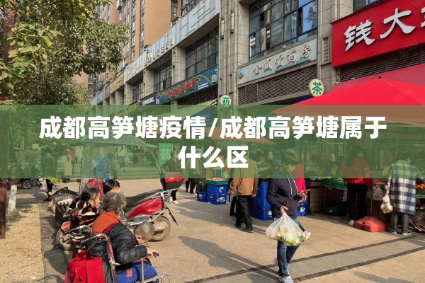 成都高笋塘疫情/成都高笋塘属于什么区