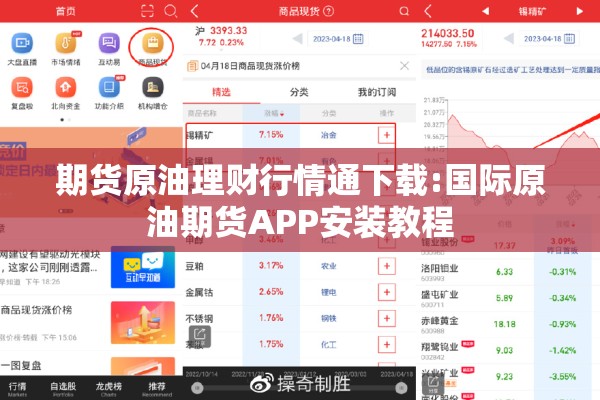 期货原油理财行情通下载:国际原油期货APP安装教程