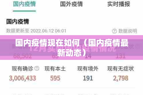 国内疫情现在如何（国内疫情最新动态）