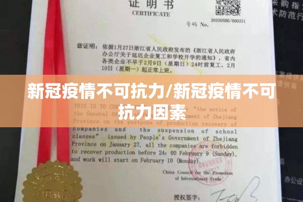 新冠疫情不可抗力/新冠疫情不可抗力因素