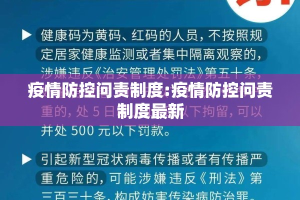 疫情防控问责制度:疫情防控问责制度最新 疫情防控问责制度:疫情防控问责制度最新